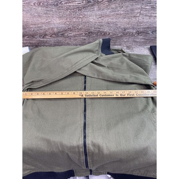 Molokai Surf Co Zip Jacket Olive Green Size 2XL 100% Cotton - Picture 5 of 8